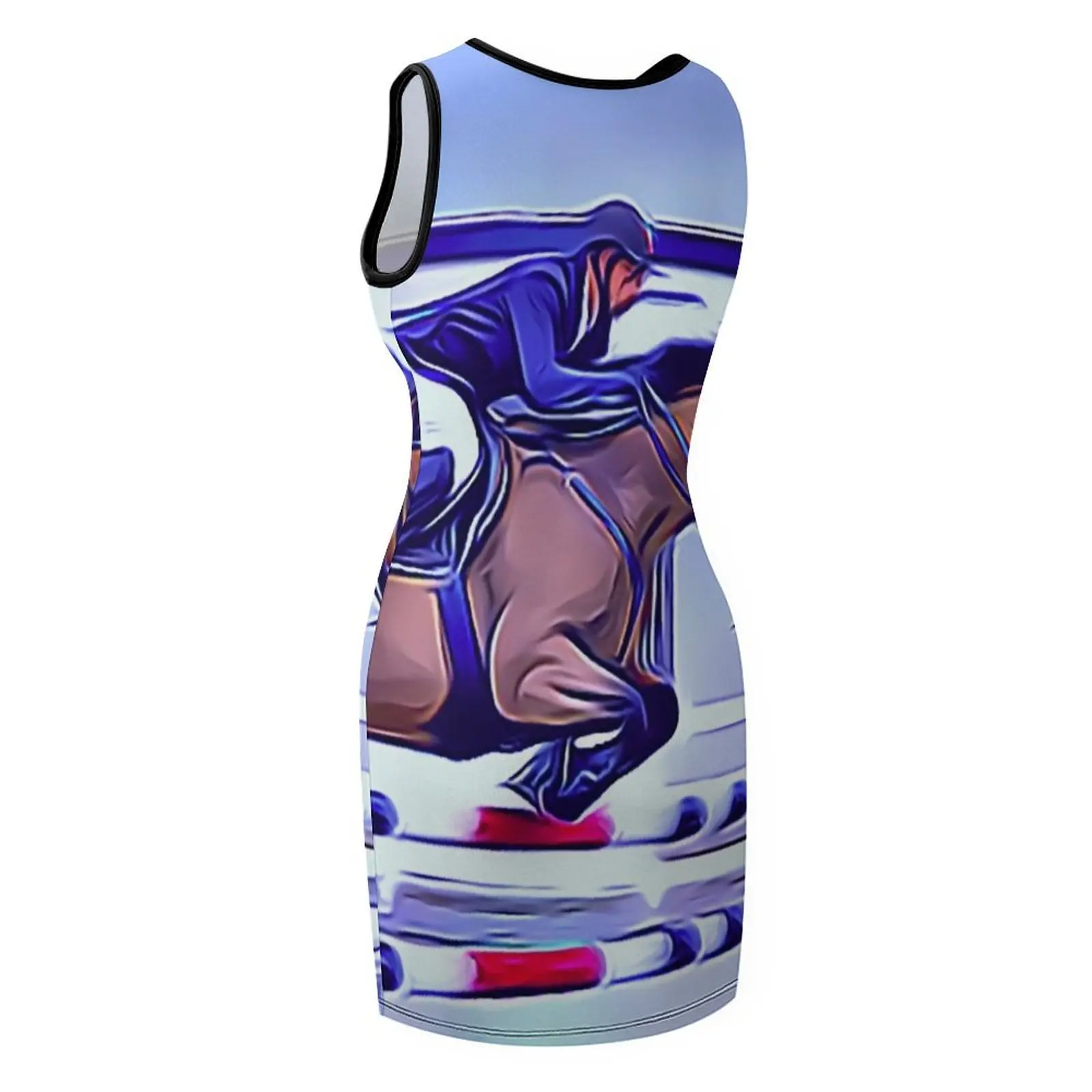 Steeplechase Horse Race Senza maniche Vestito estivo da donna Abiti estivi 2025 Abito da festa da donna di lusso da ballo serale