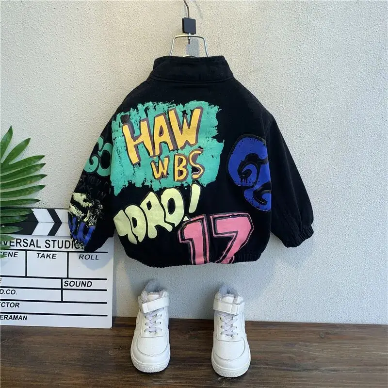 Jungen Jacke Frühling und Herbst Neue kinder Denim Top Jungen Casual Jacke Jeans Kinder Mantel Für Jungen Baby 2 4 6 8 10Y