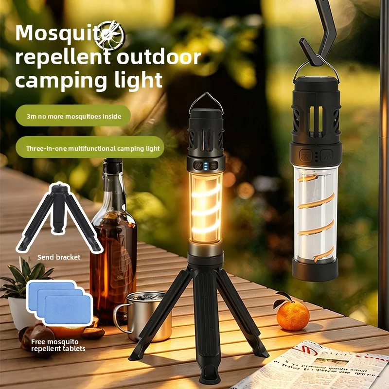 Outdoor Mosquito Repellent Camping Light Led Outdoor Mosquito Killer Artifact Charging Atmosphere Portable Flashlight
