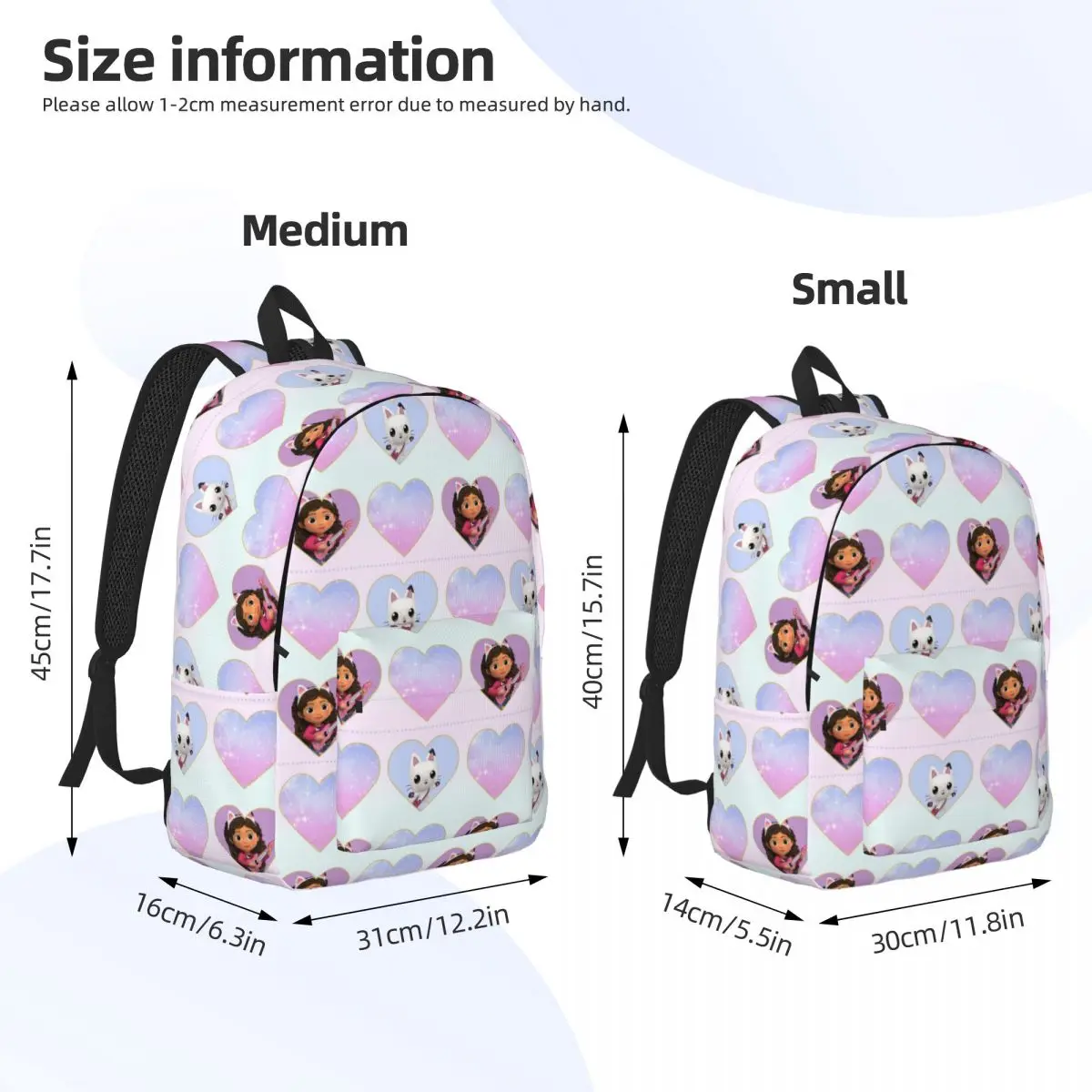 PastelGabbys-mochila de gato para casa de muñecas para niño y niña, bolsa escolar para estudiantes, mochila de Anime de dibujos animados, bolsa de guardería preescolar