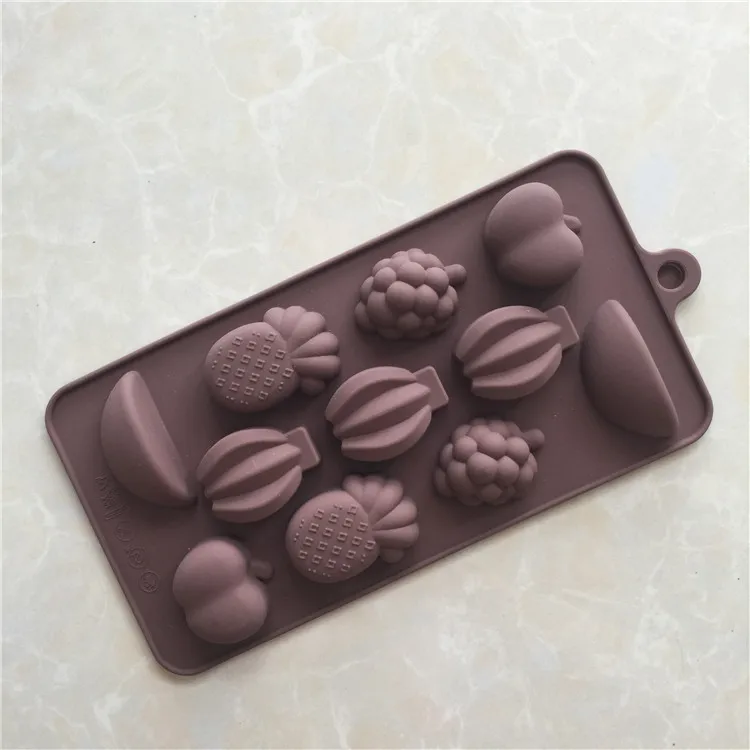 Fruit Series Silicone Chocolate Mold Banana & Pear Shape Ice Grid Mould 143