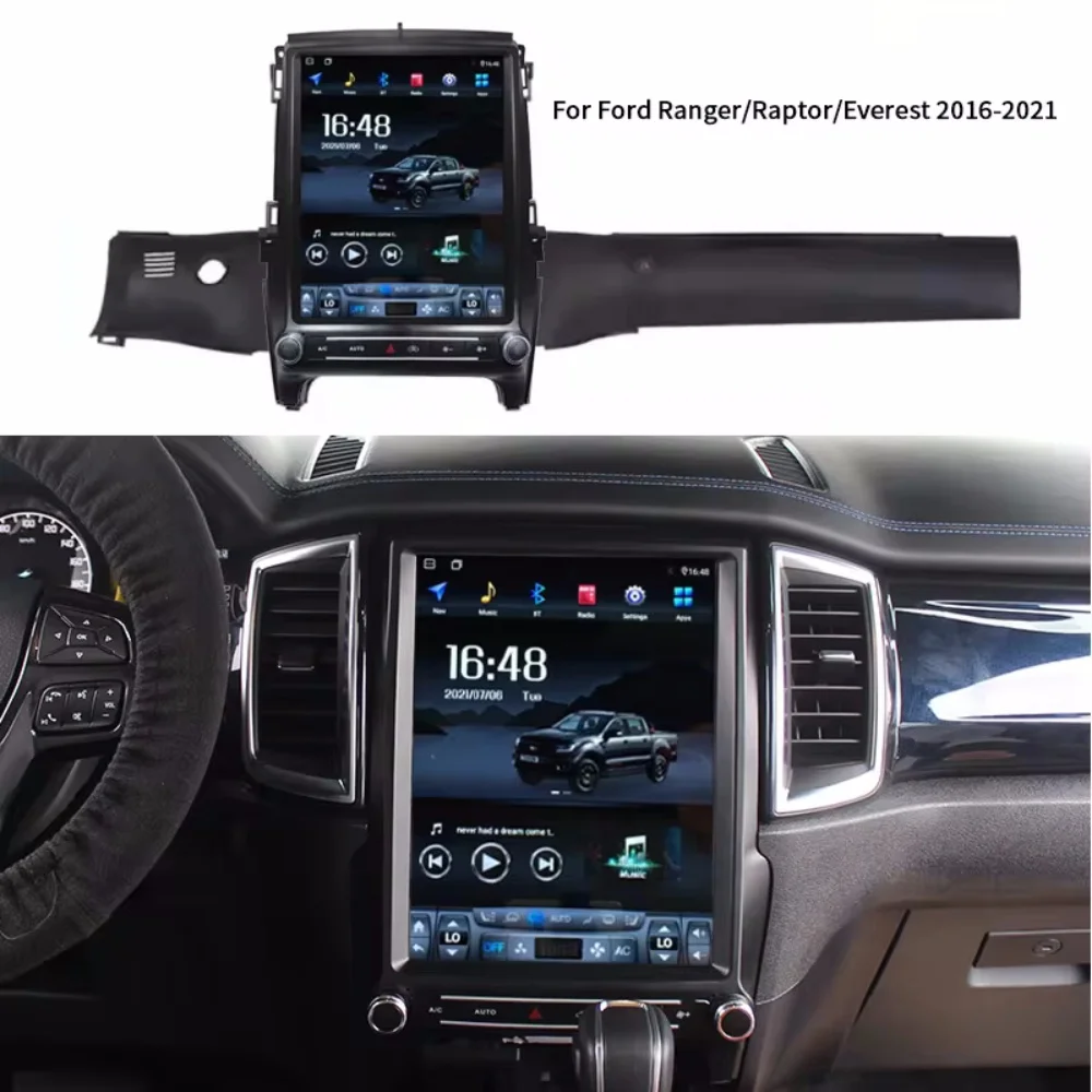 Leitor multimídia carro para Ford Ranger 2015-2019, Qualcomm 8, Android 13, Auto GPS Navi, Cabeça de Carplay sem fio, Rádio