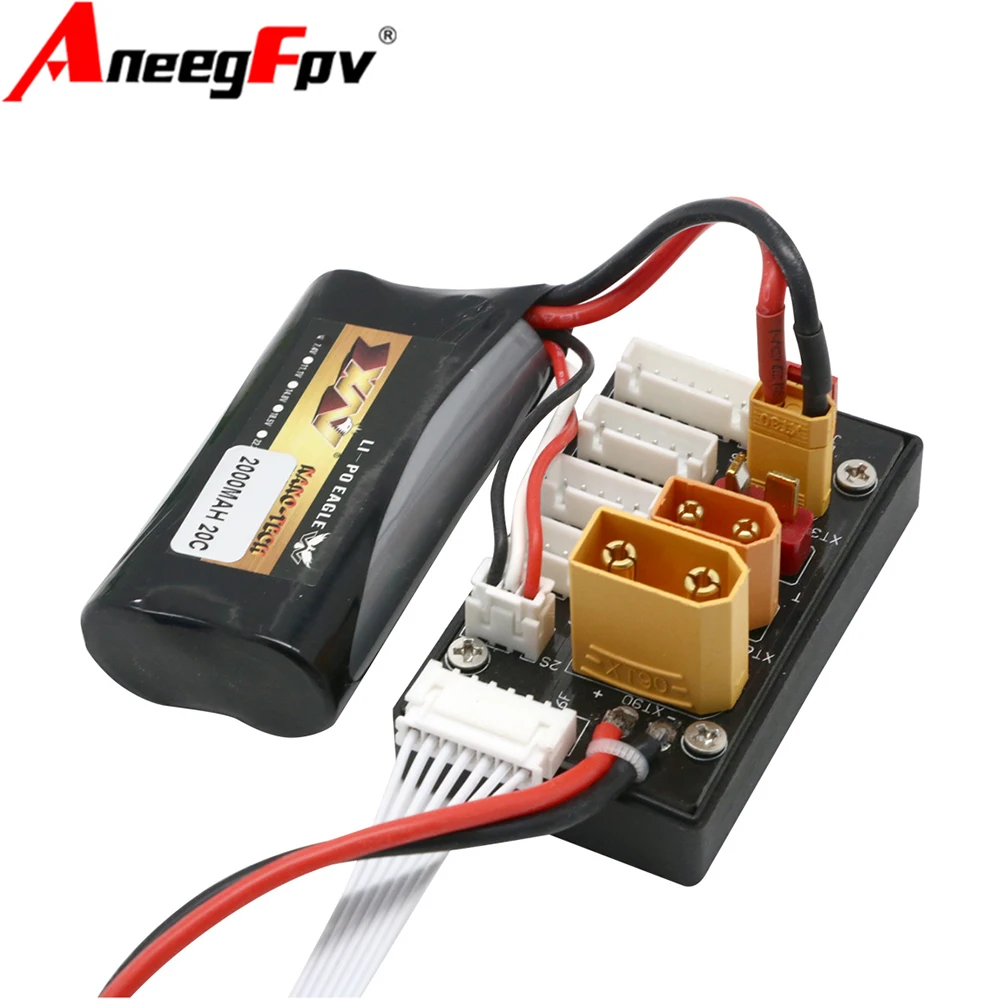 

XT30 XT60 XT90 JST T Connector Lipo Battery Charger Board 2-6S Charging Board for Imax B6 B6AC IDST Q6 Lite Balance Charger