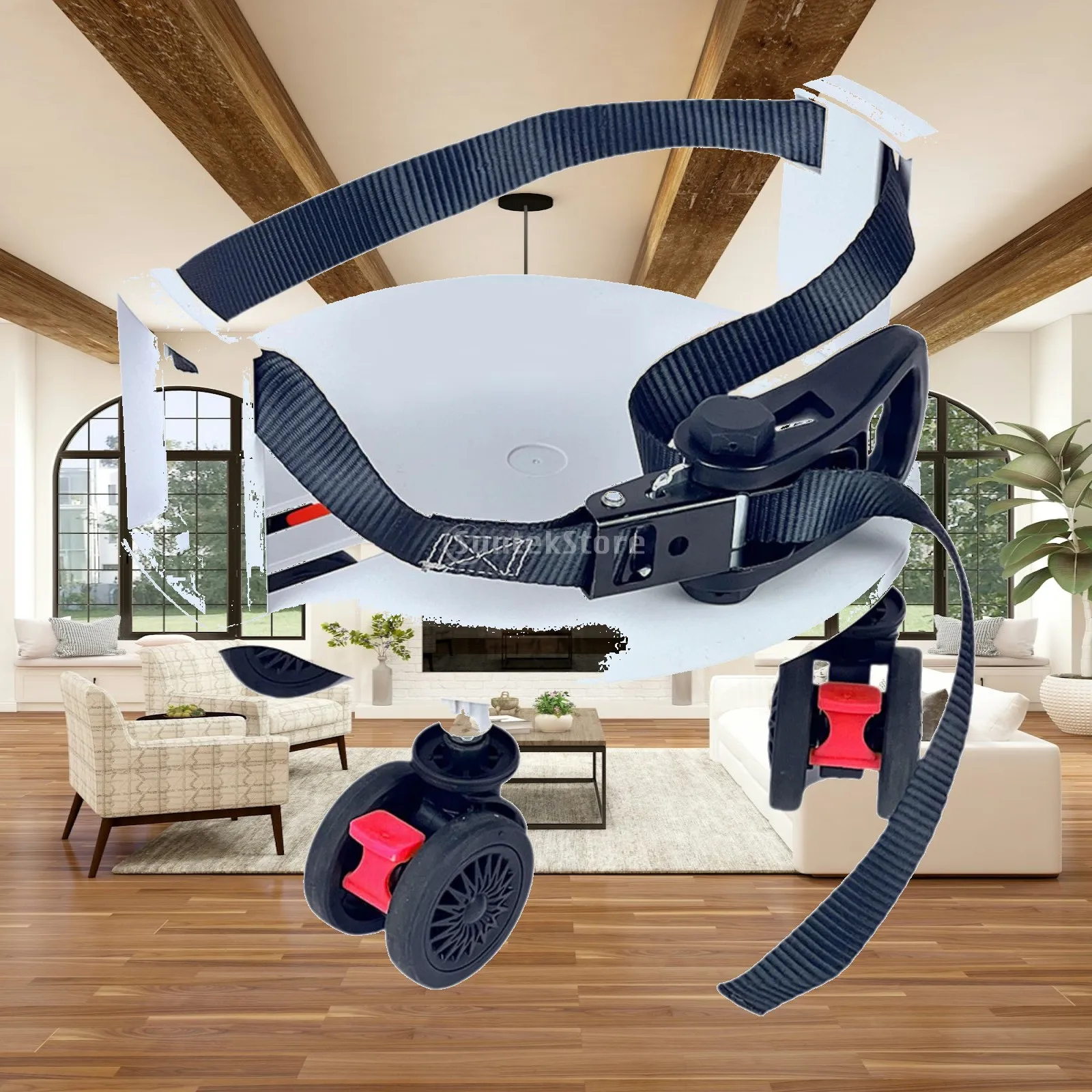 Golf Bag Accessories Universal Wheel Stable Stand Easy to Install for Golf Bags with 5 to 9.5 Inch Size
