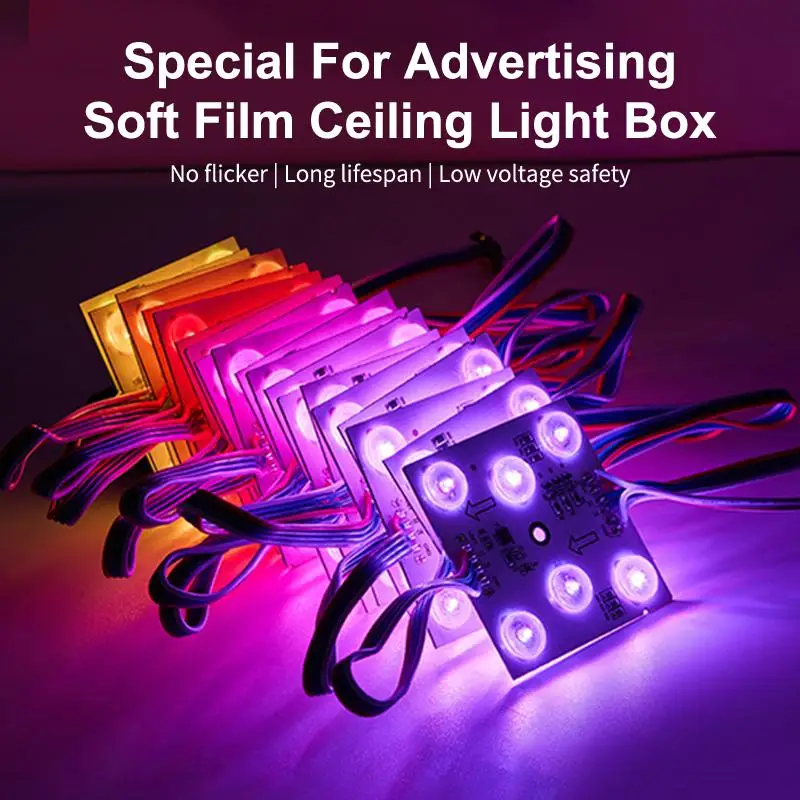 5pcs LED Module CCT 24V Dimmable Diffuse LED Light For Ceiling Advertising Light Box Signboard Backlight Shop Banner