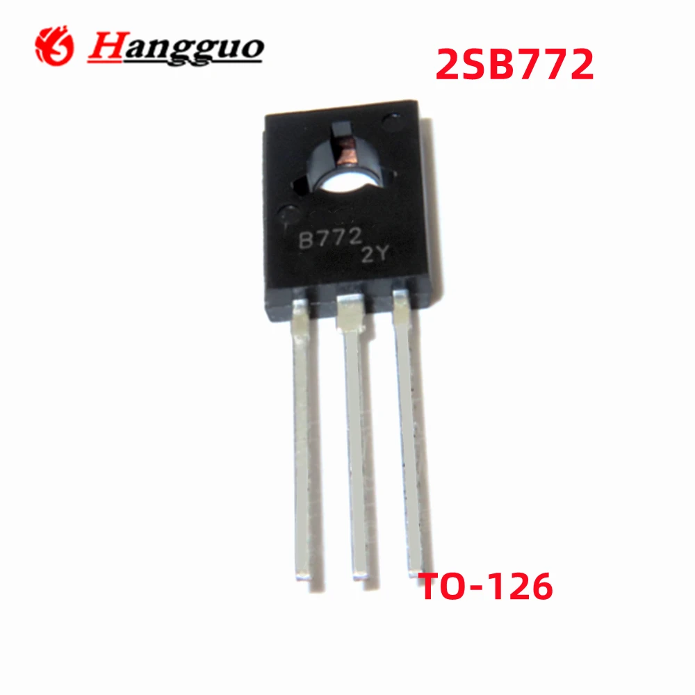 10PCS/Lot Original 2SD882 D882  TO126 2SB772 B772  3A/40V TO-126 NPN Power Triode  Best quality