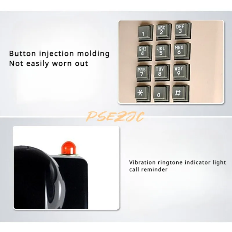 Hotel Bathroom Metal Ringtone Retro Old-fashioned Wall Mounted Telephone Home Fixed Creative