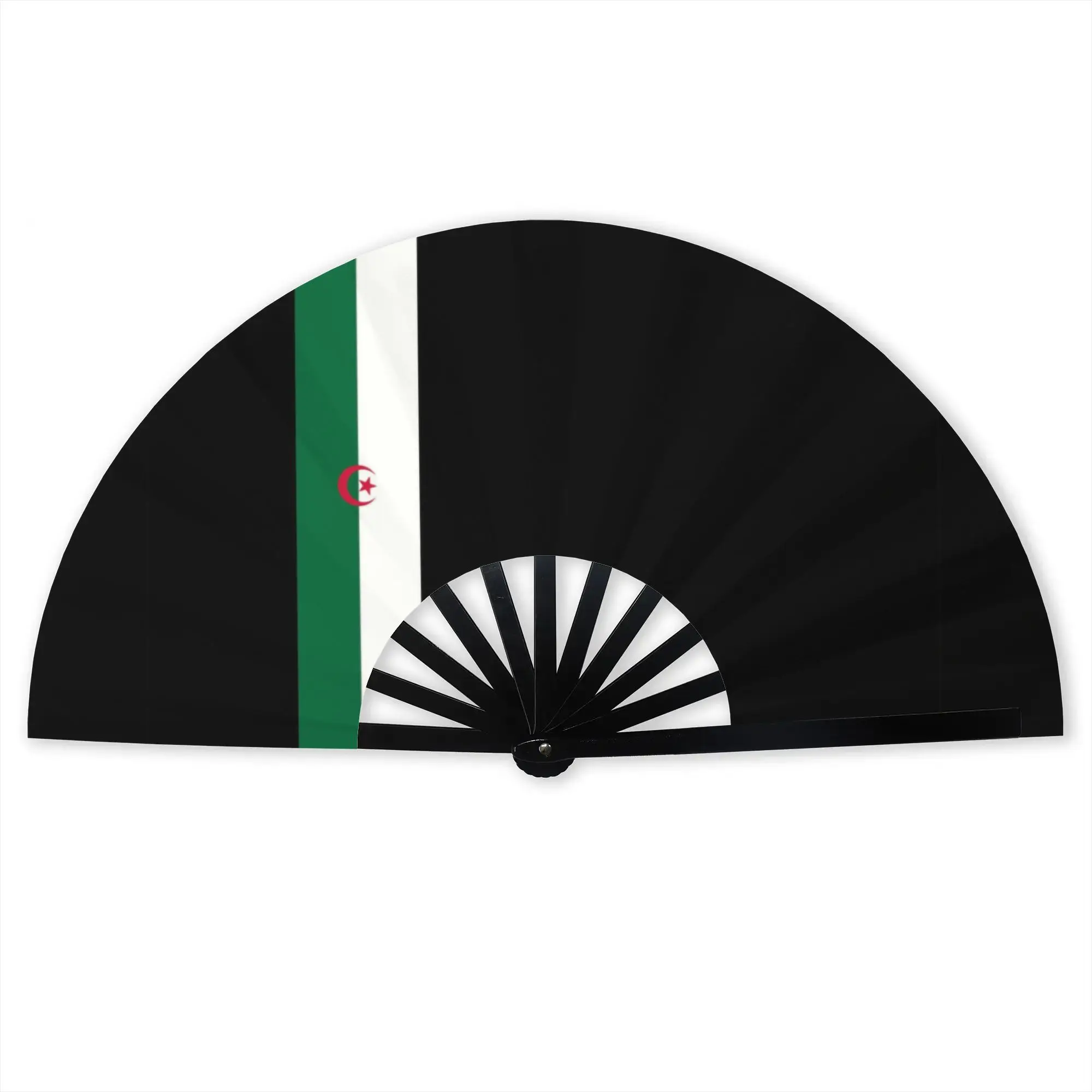 Algeria Stripe Flag Hand Fan Promotional Gift Party Algerian Patriotic Durable Folding Fans Novelty Bulk Pack Fan