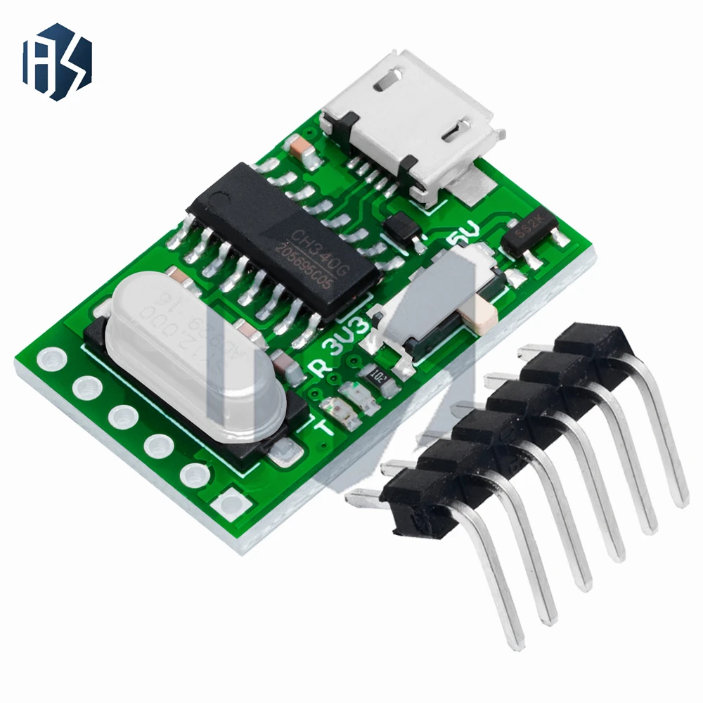 Para downloader automático Arduino – módulo CH340G/CH340 USB para TTL (interruptor de nível lógico de 3,3 V/5 V)