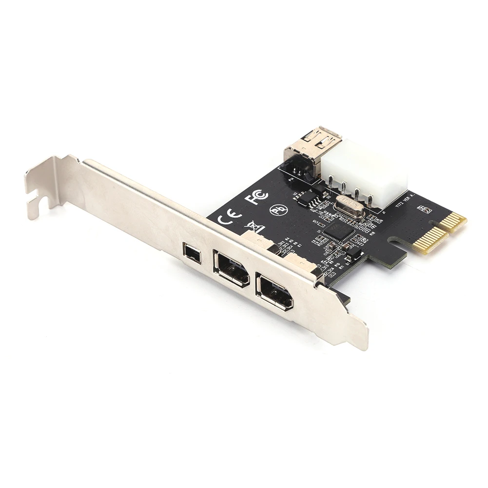 PCI-E 1X1394 Kaart Vervanging Desktop Computer PCI-E 1X1394 DV Video Capture Card PC 6 Pin naar 4 Pin Adapter
