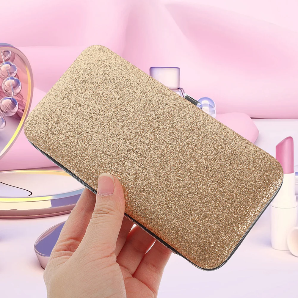 2個入り多機能まつげピンセットケース保護収納ボックスオーガナイザー（まつげエクステツールとメイクアップ用）