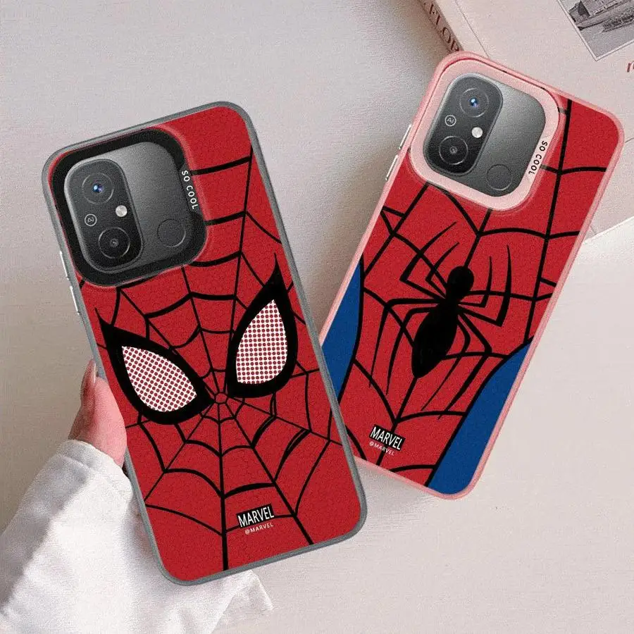 Marvel Sipider Man Phone Case for Xiaomi Redmi 12 12C 13C 5G 13 4G A1 A2 Plus A3 Poco X3 NFC X3 Pro C50 C51 C61 Bumper Cover