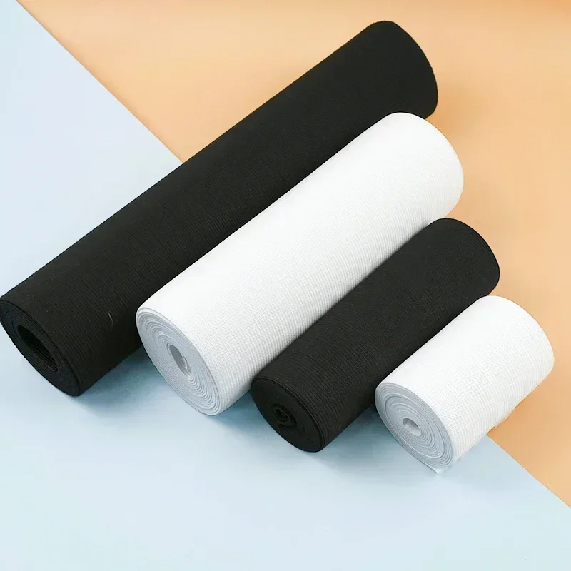 1/2M 7-40cm Sewing Extra Wide Elastic Band for Clothes Abdomen Cummerbund Rubber Bands Waistband