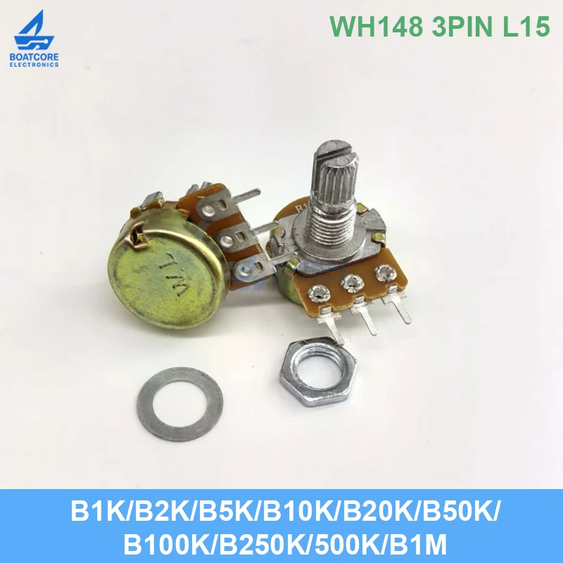 Набор-из-5-шт-wh148-3-контактный-15-мм-1k-2k-5k-10k-20k-50k-100k-250k-500k-1m-Ом-Линейный-поворотный-потенциометр-b10k-100k-b50k-b1m-b1k-b2k