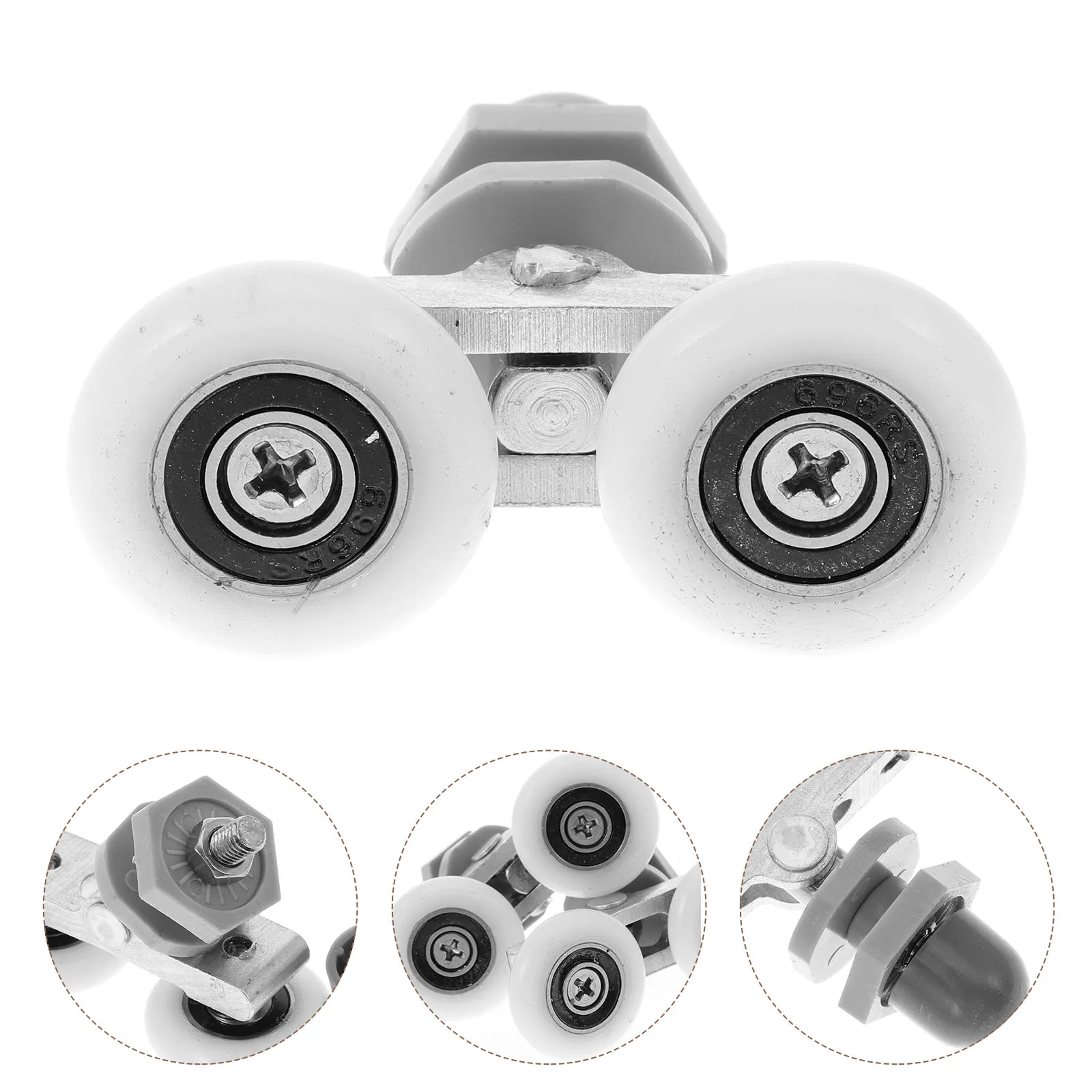 

8 PCS Shower Room Pulley Door Runners Wheels Doors Enclosure Pulleys Sliding Rollers