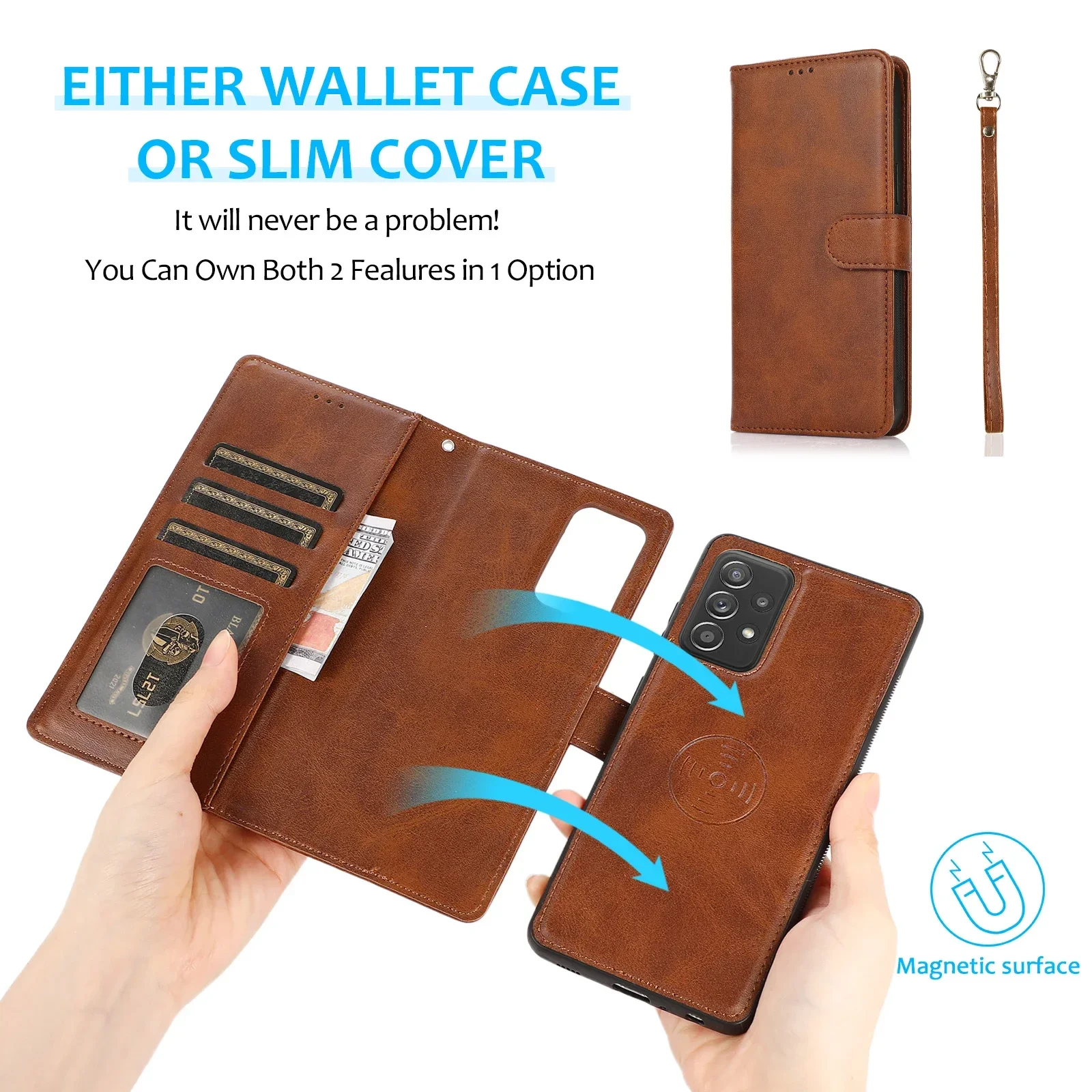 Samsung Galaxy Funda magnetica 2 en 1 con ranura para tarjetas - imagen 5