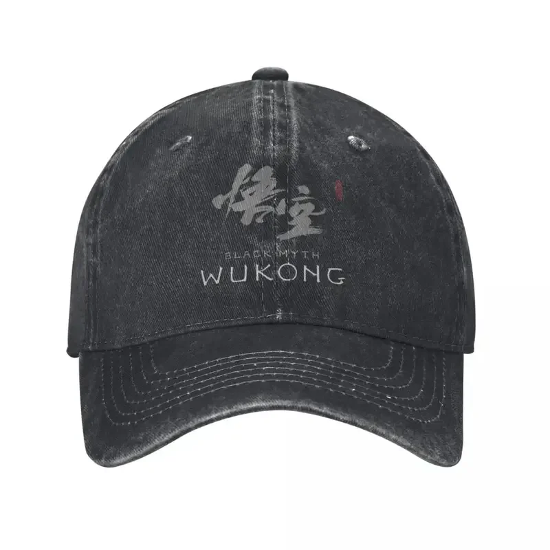 Y2K Black Myth Wukong Game Baseball Distressed Denim Washed Snapback Cap For Men Women Outdoor Activities Adjustable Caps Hat