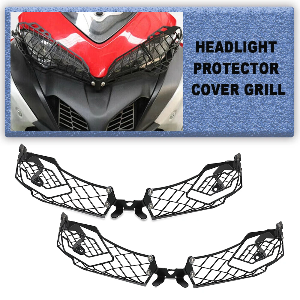 

Headlight Protector Grille Guard Cover Protection Grill For Ducati MULTISTRADA 1260 1200 950 S D AIR GRAND ENDURO PIKES PEAK
