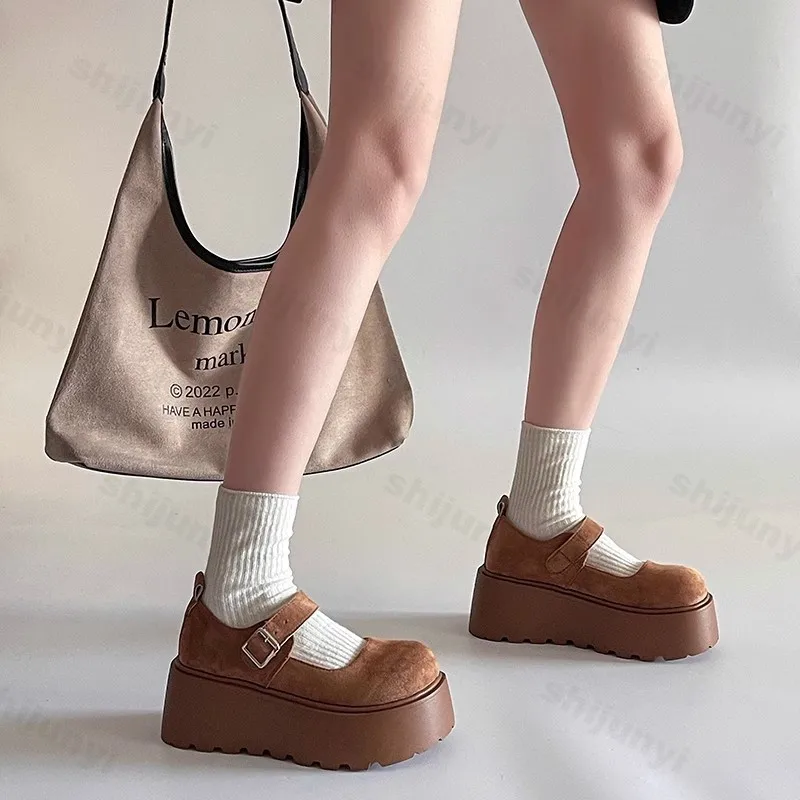 

Sponge Cake Shoes Women's New Style Spring 2025 Fashion High Heels Thick Sole Shallow Mouth Single Shoes Elegant Versatile Pumps