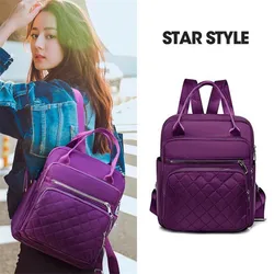 Waterproof Oxford Women Backpacks Fashion Trend Anti-theft Women Backpacks Print School Bag Large Capacity Backpack Women's Bags