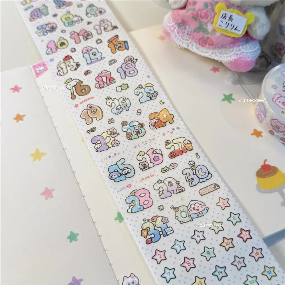 Zhizhi لا تأكل ملصق الدفع اليومي لفة بطاقة المجلات قطع شريط الفيلم الديكور