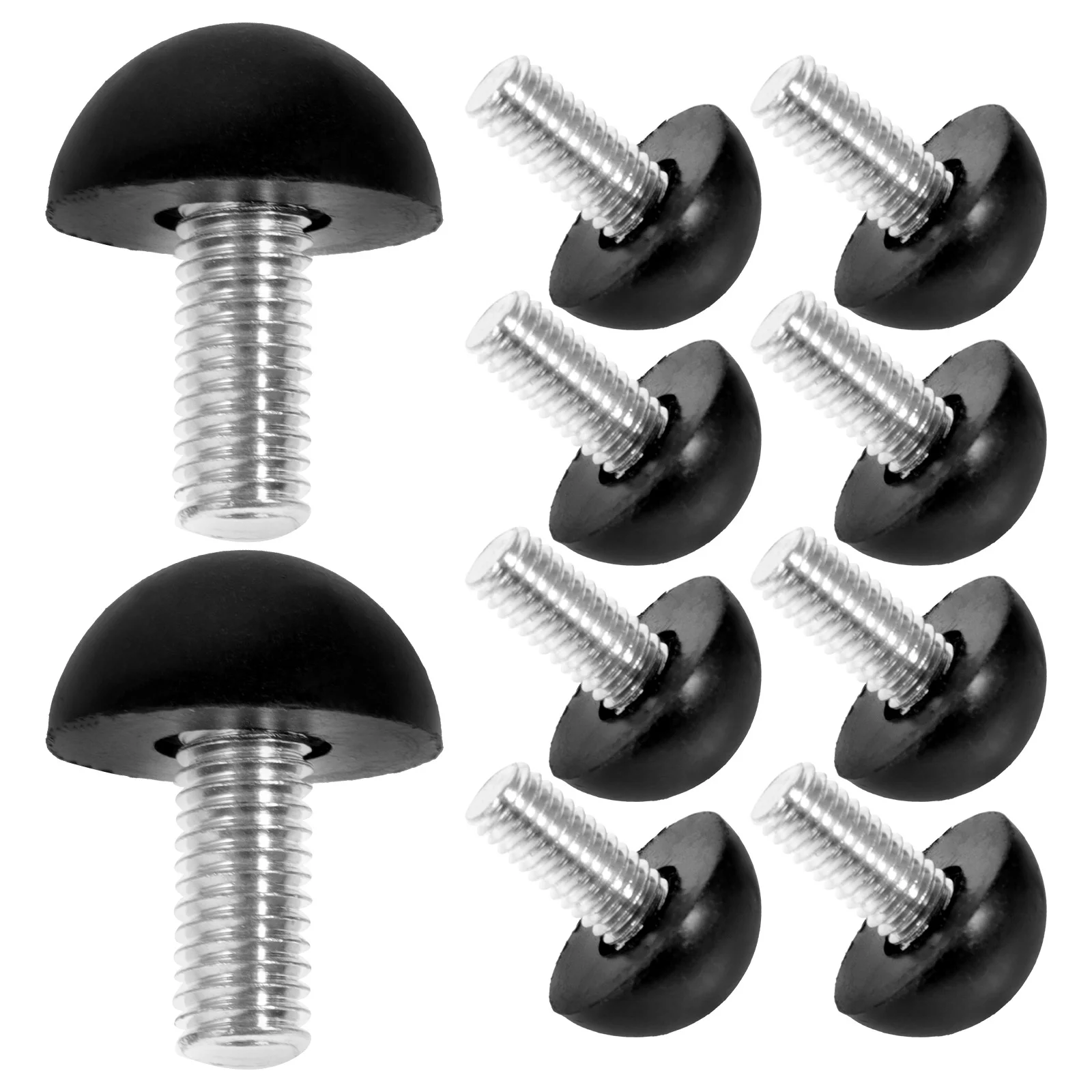 

10 Pcs Floor Mat Leveling Feet Adjustable Levelers Heavy Duty Furniture Legs for Workbench Desk Round Head Metal