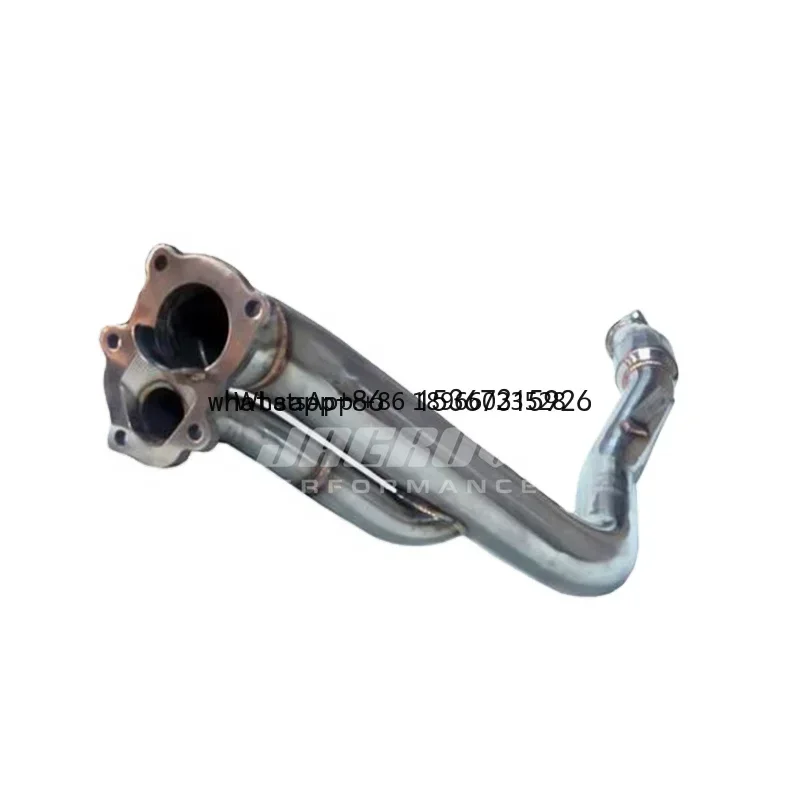 For Subaru Impreza WRX STI Hi-flow Cat Double Chamber Downpipe