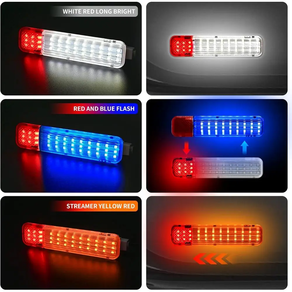 لوحة الباب الداخلي LED مجموعة ضوء لافت للانتباه لسيارة تشيفي جي إم سي سيلفرادو سييرا 1500 2500 3500 سوبربان تاهو أفالانش يوكون XL #3