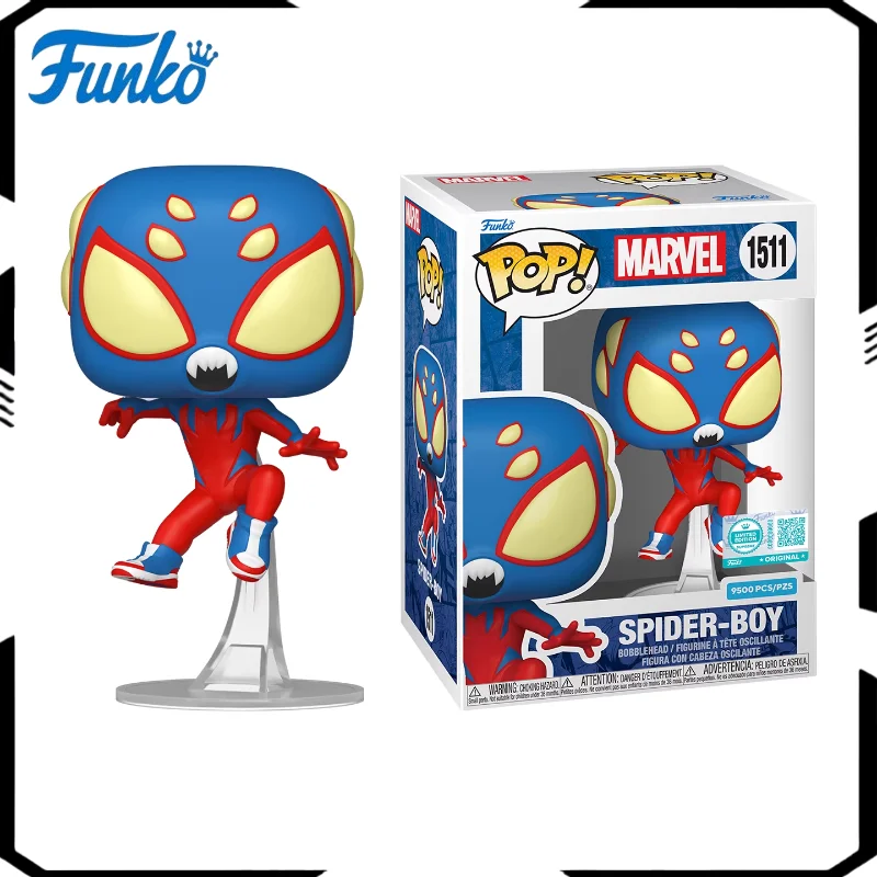 

Funko POP Original Marvel Spider - Человек: Комикс Паук - Мальчик Глобальная ограниченная серия Периферийная фигурка Орнамент Кукла Подарок