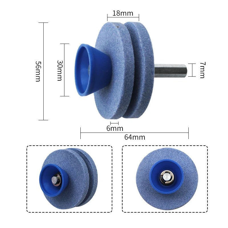 Fastest Knife Sharpener Blade Universal Grinding Rotary Drill Cutter Lawnmower Knife Sharpener Grinding Drill Cuts Blade Tools