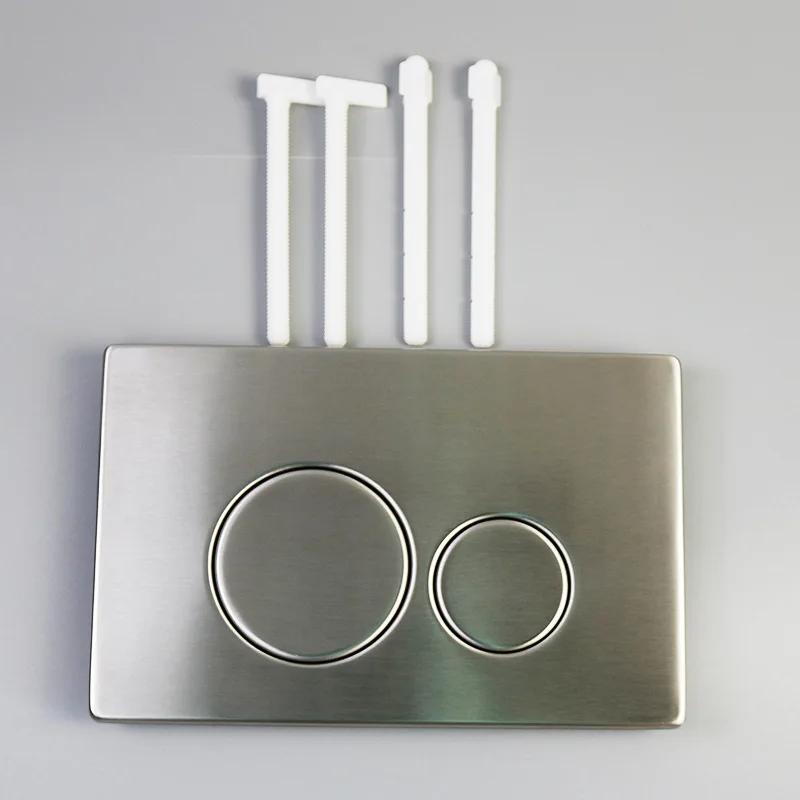 

A14 flush button control panel, stainless steel 304 brushed surface water tank double button