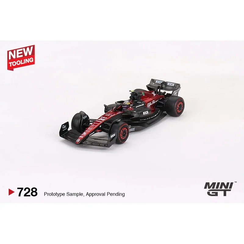 1:64 MINIGT 728 Alfa C43 # 24 2023 F1 Australia Diecast Diorama Model Collection Giocattoli in miniatura