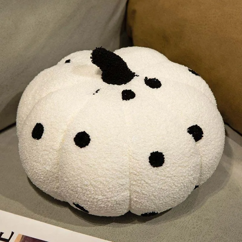 Polka Dot Plush Pumpkin Throw Pillow Soft Pumpkin Cushion Nordic Home Sofa Bed Decorative Halloween Thanksgiving Fall Decor Gift