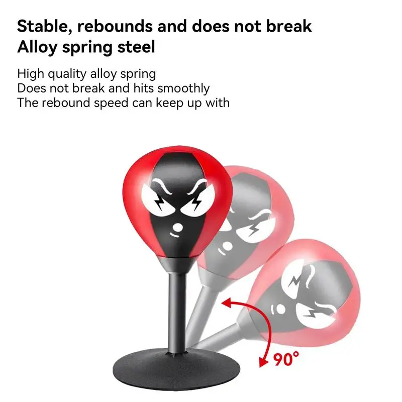 Desk Punching Bag Office Desktop With Suction Cup Table Boxing Exercising Tool Stress Relief Ball Adult Training Boxing Tool