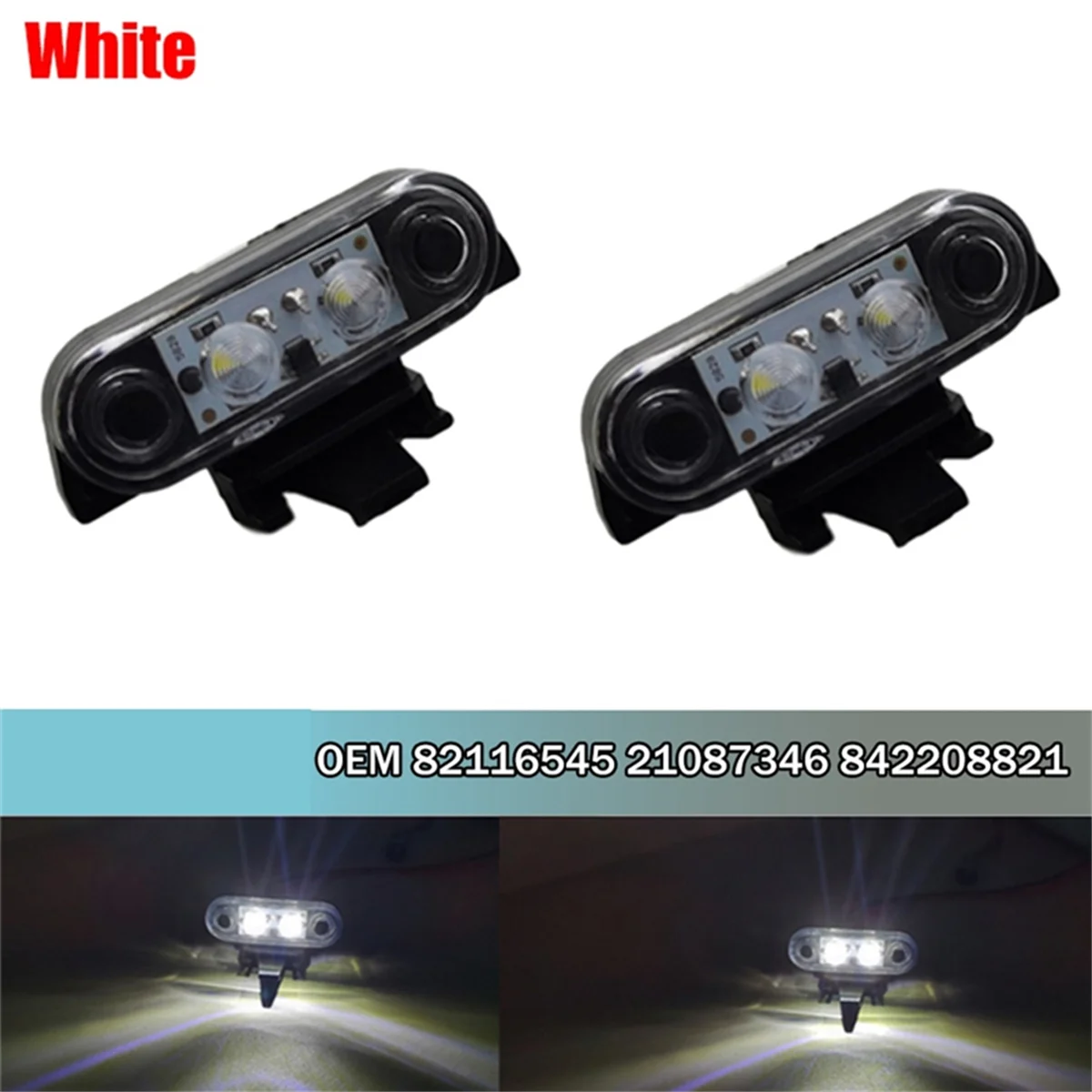 24V Truck Top Lamp for Truck FH16 FM Truck Side Markers Light 82116545 21087346 842208821 White Light