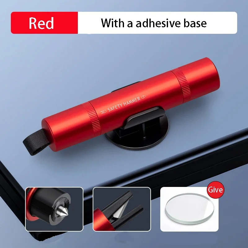 2 in 1 Car Safety Hammer Emergency Window Breaker Seat Belt Cutter Tip Escape Rescue Tool Vehicle Auto Safety Kits Accessory view 6