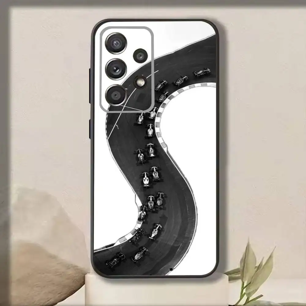 M-Minimalist F-F1 Circuit  Phone Case For Samsung S25,S24,S21,S22,S23,S30,Ultra,S20,Plus,Fe,Note,10,9,5G Black Cover view 4