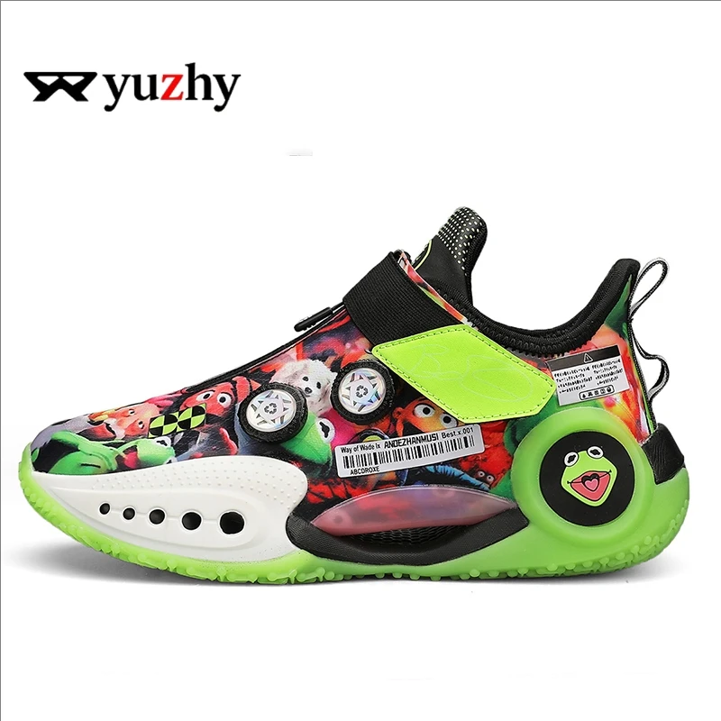 Men's Basketball Shoes Breathable Cushioning Non-Slip Wearable Runing Shoes Gym Training Athletic Basketball Sneakers for Men