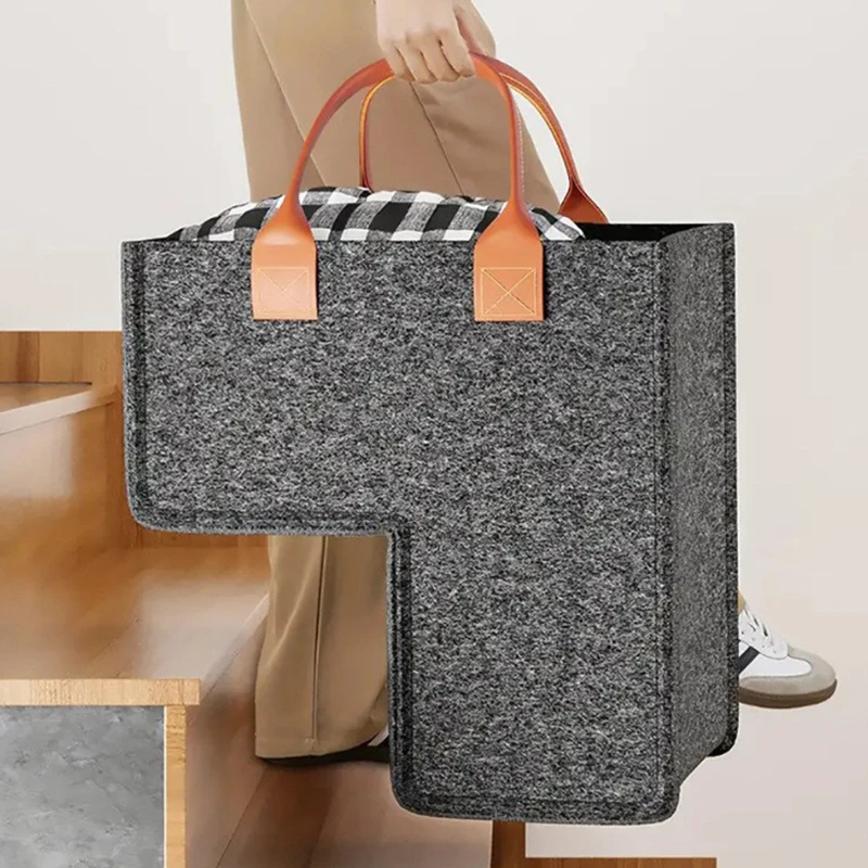 

Large Felt Stair Basket For Stairs Folding Stairs Laundry Baskets Stair Storage Organizer Step Storage Laundry Basket Stair New