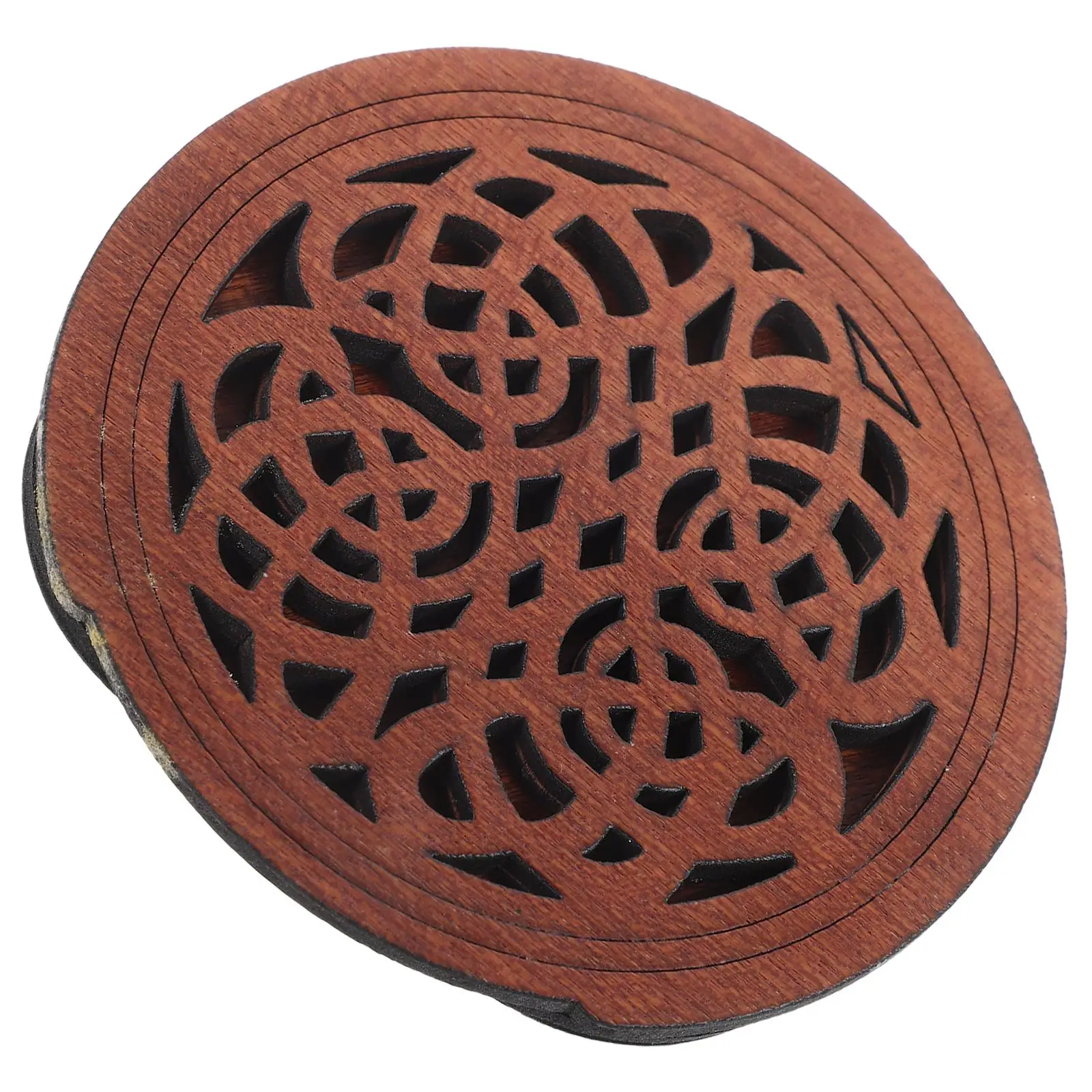 

Guitar Sound Hole Cover Feedback Muter Soundhole for Parts Electric Box Reducer Wooden Insert Accessory