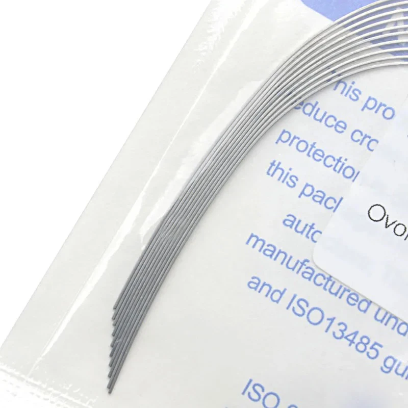 10Pcs/Pack AZDENT Super Elastic NITI Rectangle Arch Wire Dental Othodontics 2 Form Oval Natural