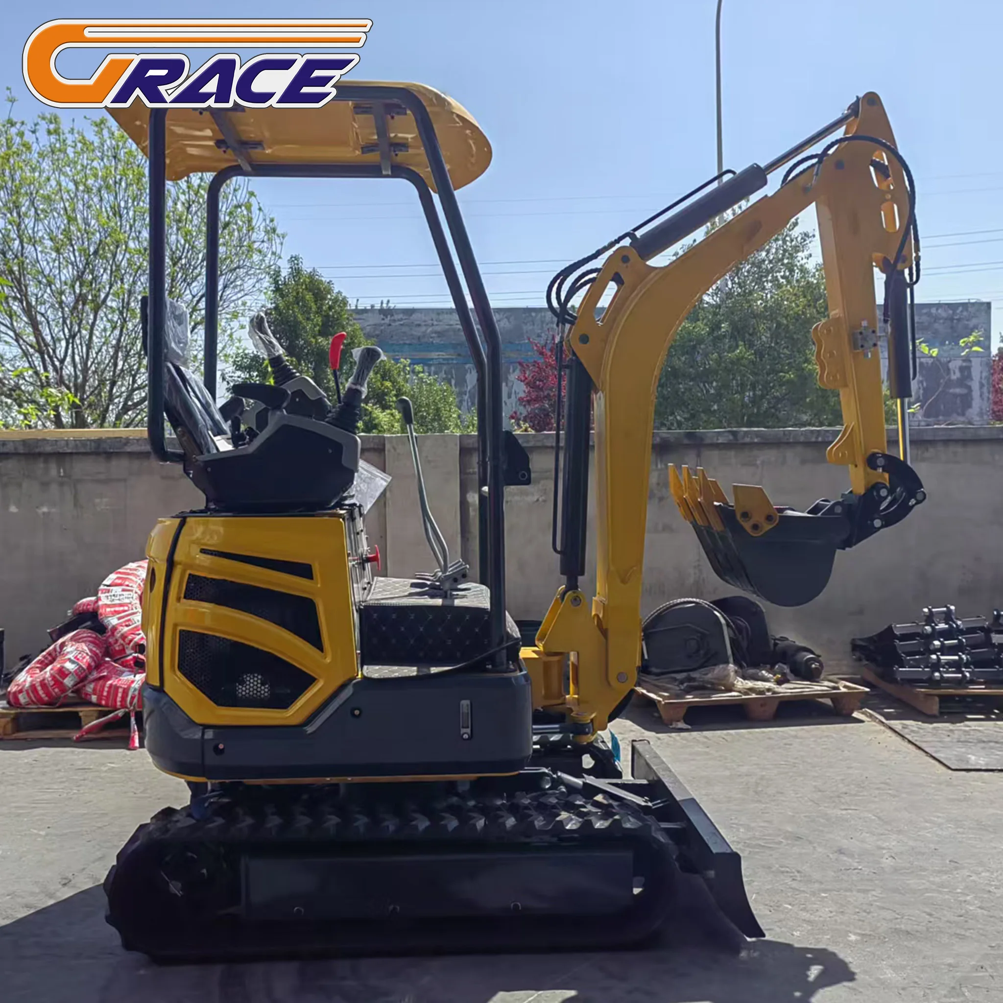 رائجة البيع EPA/EURO 5 حفارة صغيرة صينية 1.8ton 1ton 1.5 طن حفارة المقصورة حفار صغير للبيع