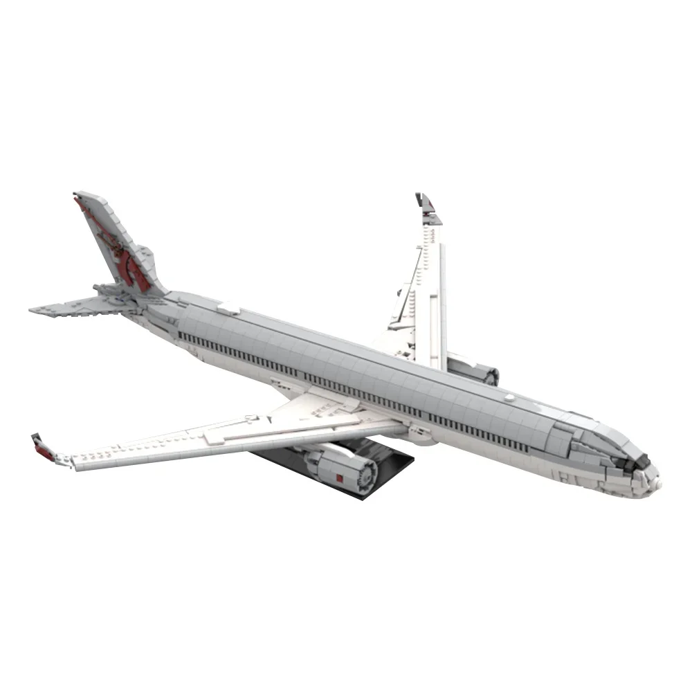 

MOC-233729 Qatar Airways Airbus A350-1000 Building Blocks Model Qatar Airways Airbus A350-1000 Bricks Assembly Toys Kids Gifts