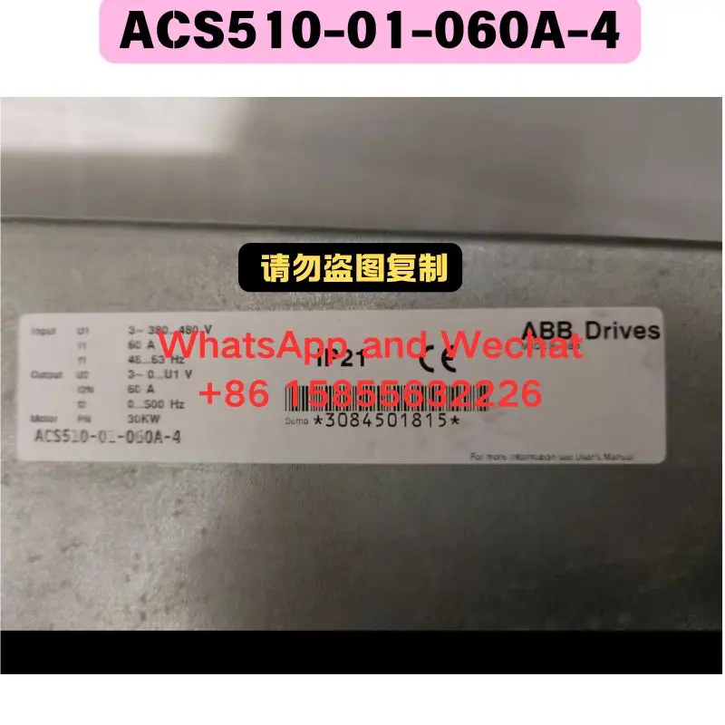 Used OEM disassembled parts frequency converter 30KW ACS510-01-060A-4 Functional test OK