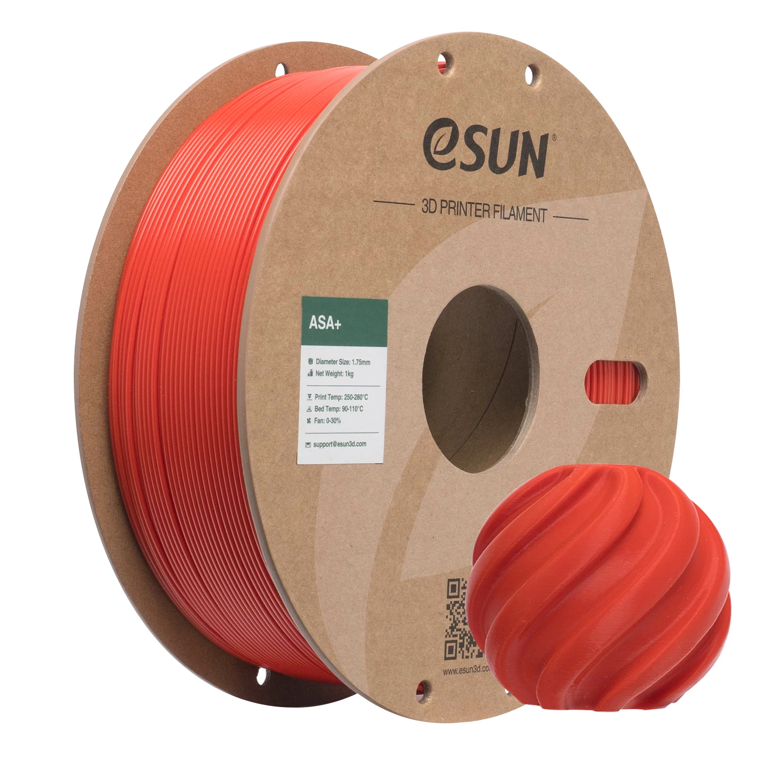 eSUN ASA-filament 1,75 mm 3D-printerfilament ASA + 1 kg spoel DIY-bloempot 3D-printmateriaal ASA + 3D-filament voor 3D-printers