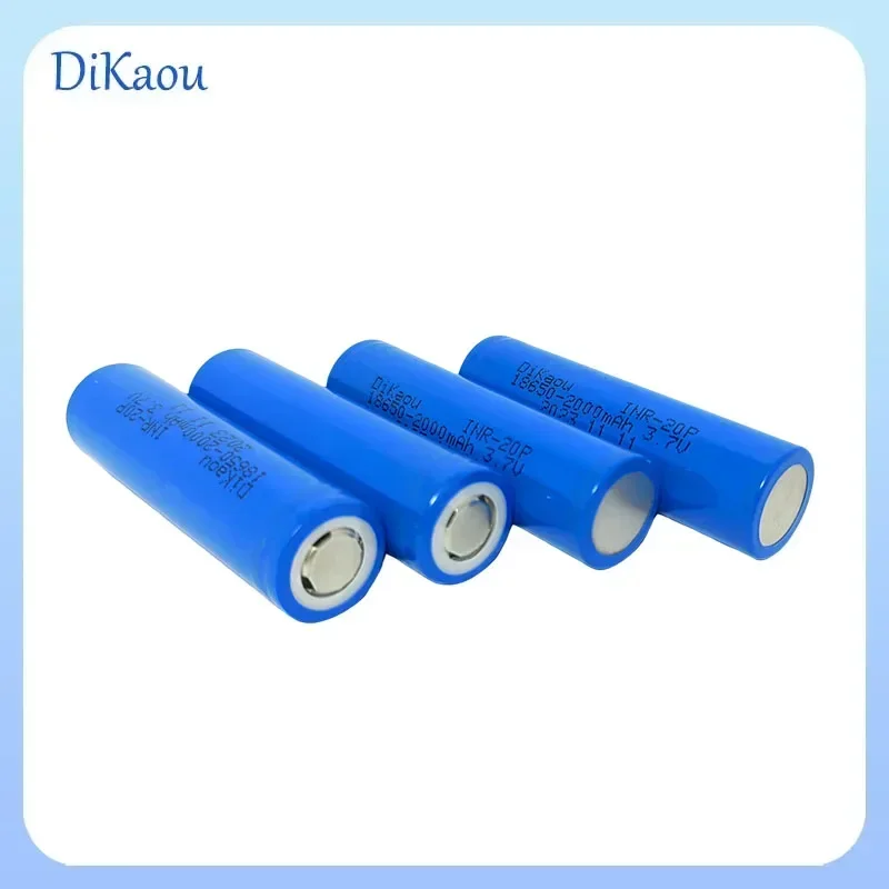 1-10pcs 18650 Battery 2000mAh 3.7V True Capacity Rechargeable Lithium-ion Battery Suitable for Bright Flashlight Electronic Toys