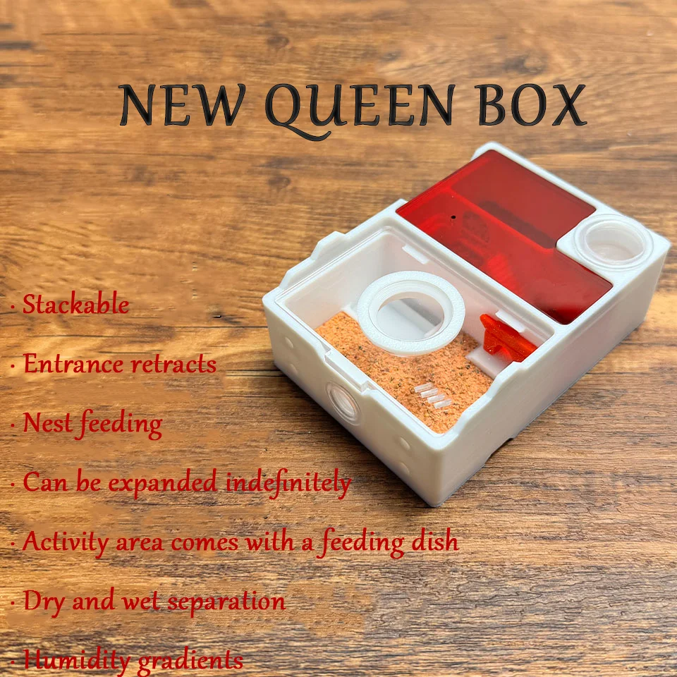 Ant nest Flat Nest, Dry and Wet Separation, Queen\'s Nest, 3D Printed, New Queen Box