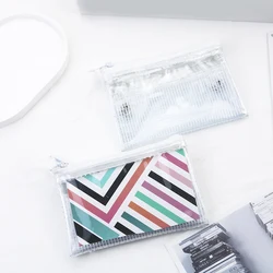 Unisex Small Transparent Coin Purse High Quality Clear PVC Female Purses Multi-layer Storage Bags Portable Cards Wallet Pouch