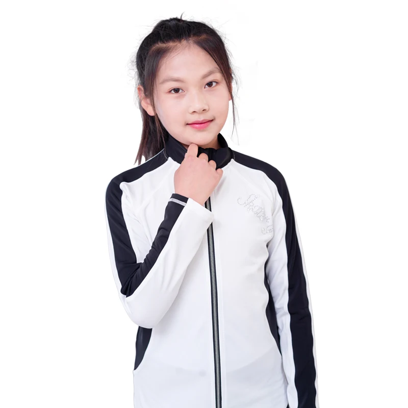 Children's and Girls' Figure Skating Training Clothes Skating Jacket and Pants Skateboarder Warm Gymnastics Training Clothes