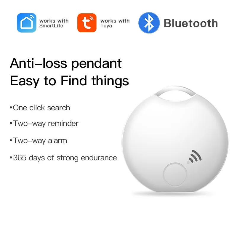 Tuya Smart Bluetooth Anti-loss Device Key Wallet Wireless Finder Smart Electronic Tracker Portable Pet Ltem Finder